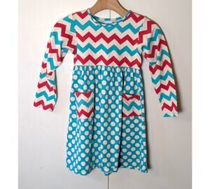 The Original Flap Happy Chevron Polka Dot Dress